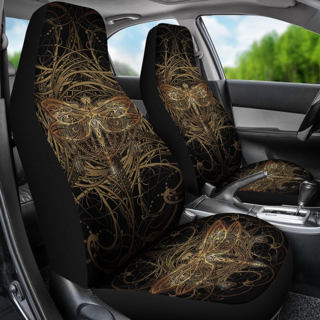 Dragonfly Car Seat Covers Pair, Seat Cover for Vehicle, Car Seat Covers