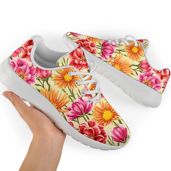 Sneakers with floral best sale design