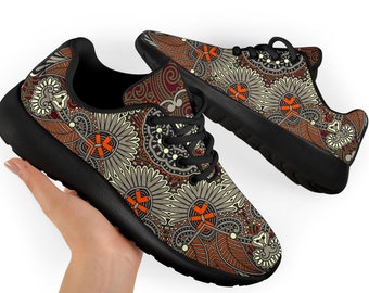 Mandala Custom Sneakers Shoes For Womens Shoes For Mens, Gift For Women, Custom Shoes Women, Sport Sneakers Unique Gift