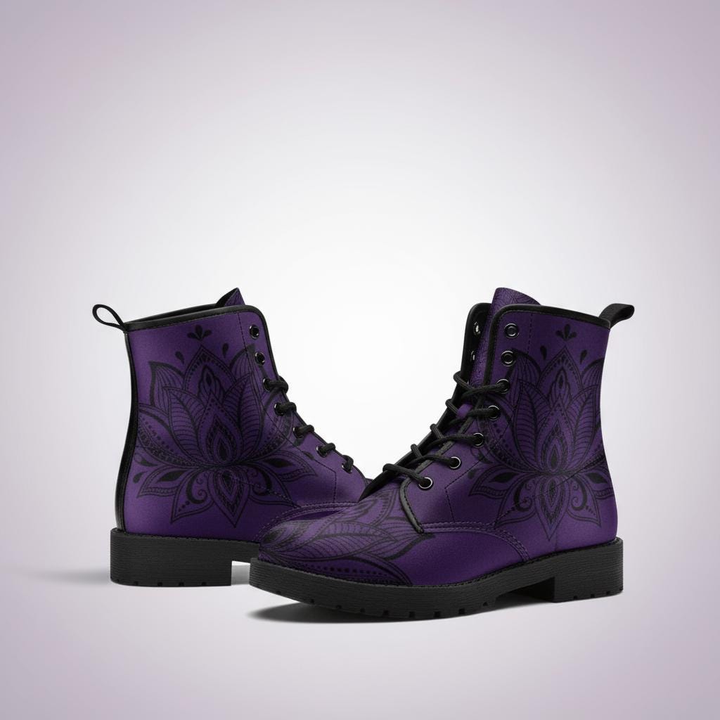Bottes noires au genou brodées style santiag
