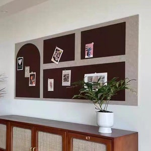 Felt Board, Felt Wall Tiles, Custom Wall Décor, Bulletin Board, Decor for Foyer, Decor Elegance, Wall Decorating Idea