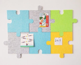Puzzle Pin Board, Puzzle Felt Tile Home Decor, Wall Art Design, Polygon Sound Diffuser Panel, Photo Board