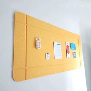 溝付き角丸長方形のフェルトホームデコレーション、壁アートデザイン、ポリゴンサウンドディフューザーパネル、フォトボード、メモボード