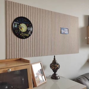 Home Felt Decor of Rectangle with Groove, Wall Felt Tile, Slat Wall Paneling, Sound Diffuser, Photo Display, Memo Board