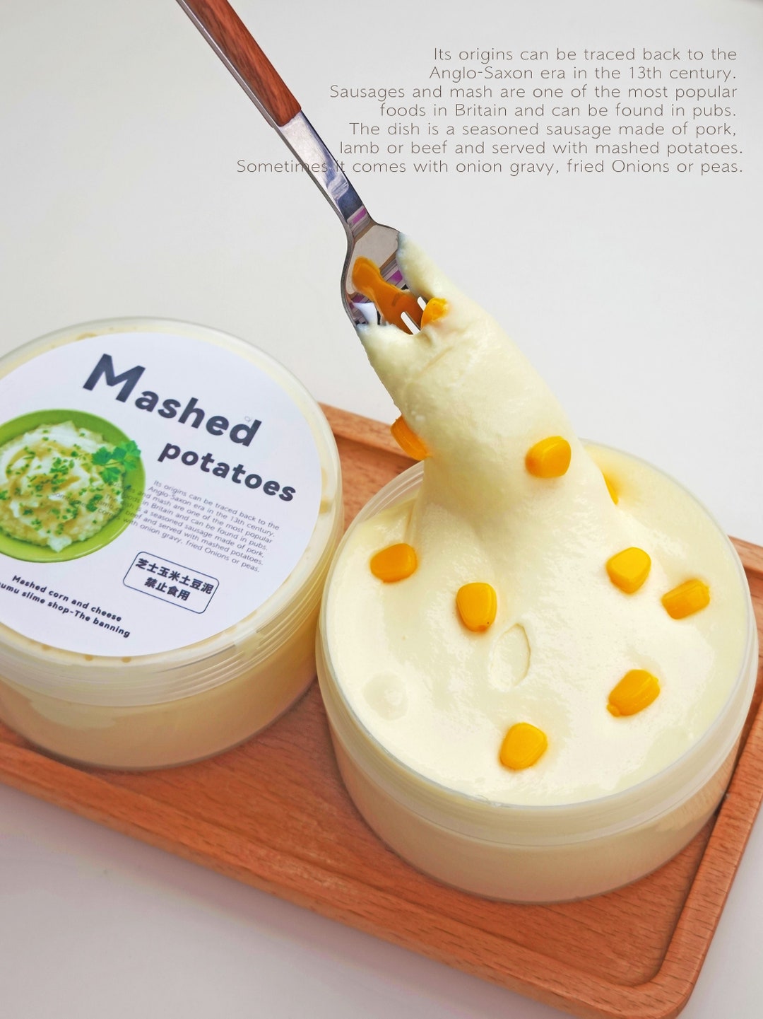 10 Oz Butter Cream Slime, Scented Slime, Mashed Potato Stretchy Slime