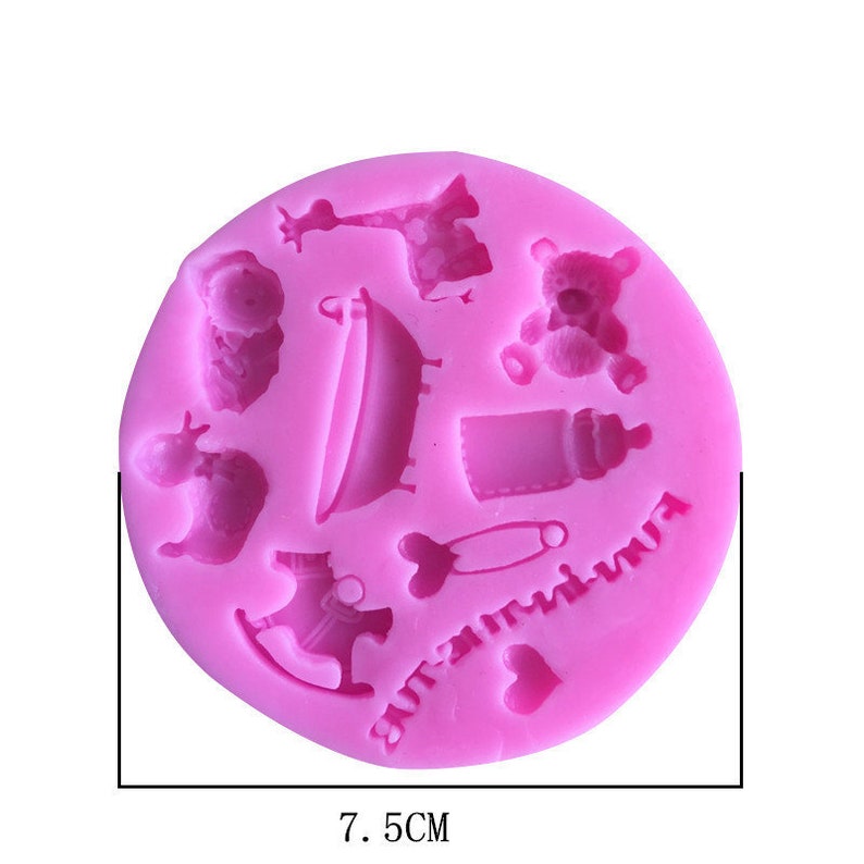 Mini Baby series Silicone Mold Baby Shower Assortment Resin Silicone Mould Chocolate Candy Mold Flavor Tools Chocolate Molding