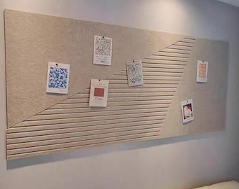 Elegance Home Decor of Rectangle with Groove, Wall Felt Tile, Wall Decorating Idea, Bulletin Board