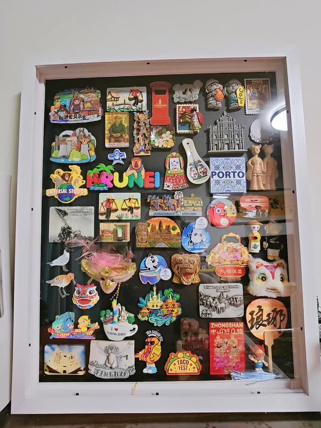 Pin Display Wall Decor Room Ideas Wood Frame Gift Shop Badge Storage ...