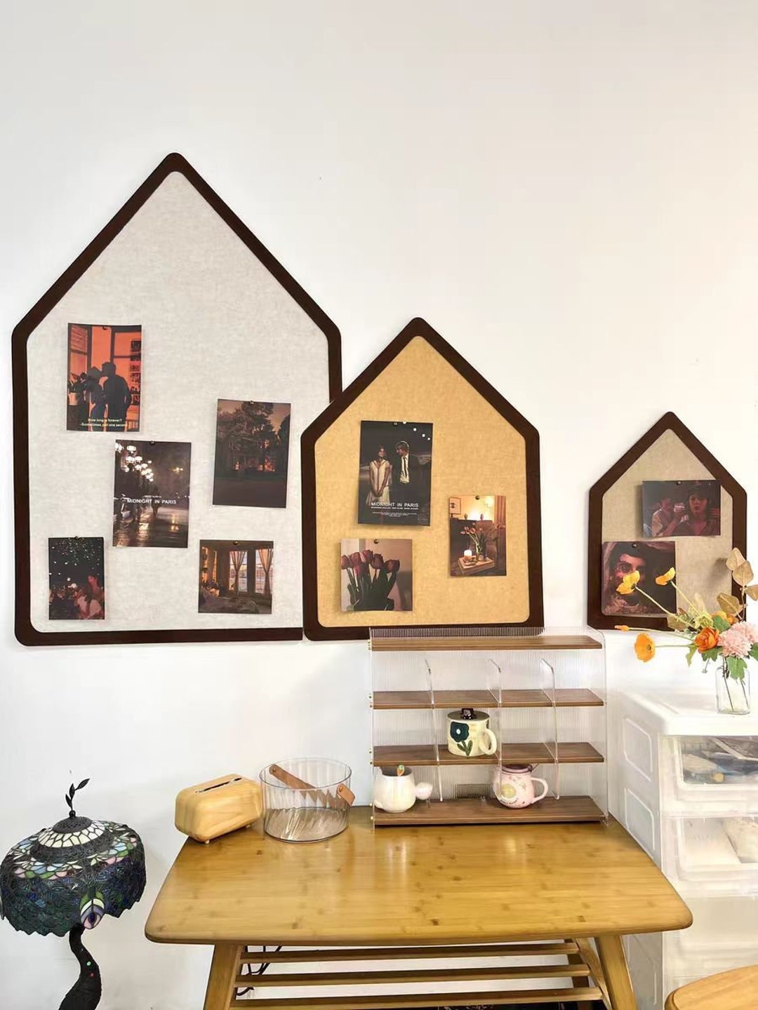 Home Decor of Cabin, Small House Wall Decor for Kids Room, Cute