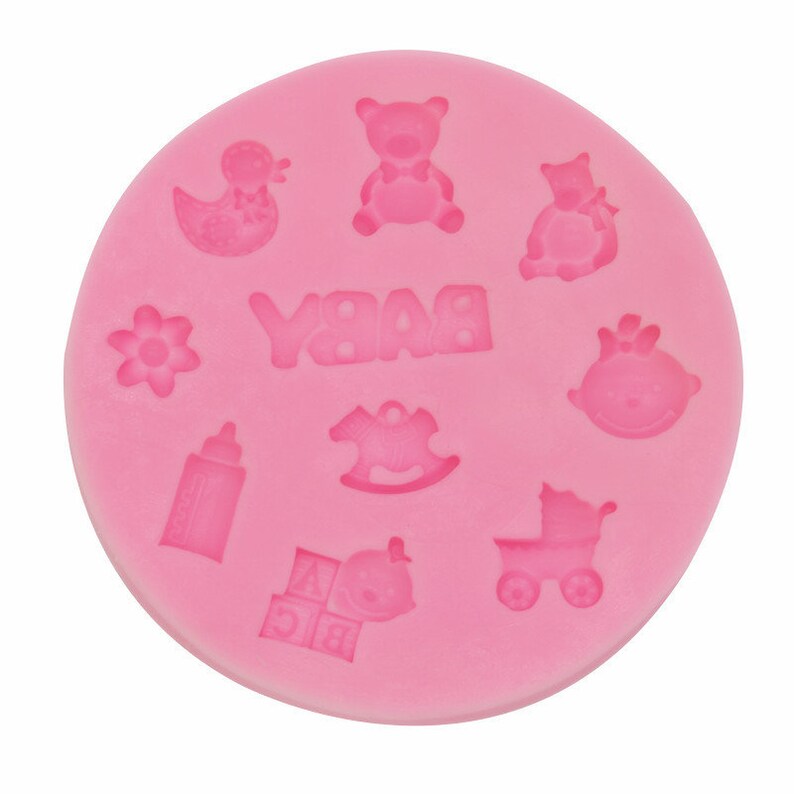 Mini Baby series Silicone Mold Baby Shower Assortment Resin Silicone Mould Chocolate Candy Mold Flavor Tools Chocolate Molding