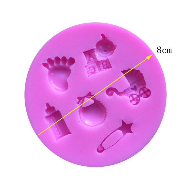 Mini Baby series Silicone Mold Baby Shower Assortment Resin Silicone Mould Chocolate Candy Mold Flavor Tools Chocolate Molding