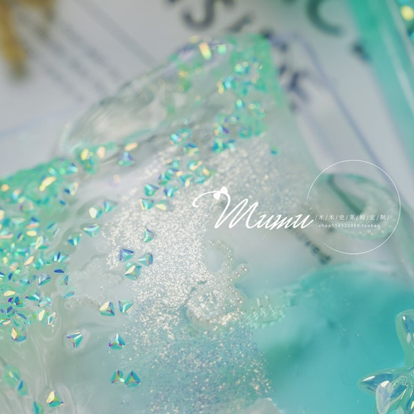 Glitter Clear Slime of Mermaid's Tears, Gorgeous Shining Slime, Stress Relief Gift For Her