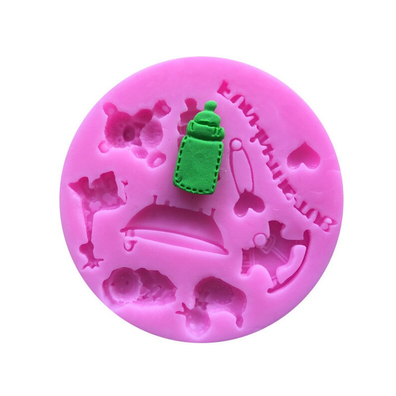 Mini Baby series Silicone Mold Baby Shower Assortment Resin Silicone Mould Chocolate Candy Mold Flavor Tools Chocolate Molding