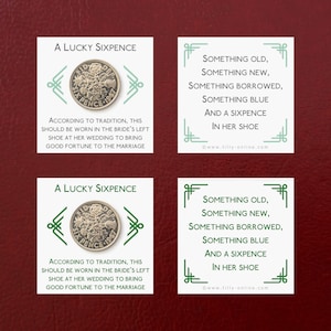 A Lucky Sixpence Gift for a Bride for Wedding Colour Schemes