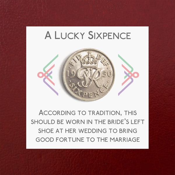 A Lucky 1950 Sixpence Gift for a Bride