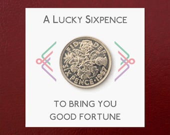 A Lucky Sixpence Gift for a Special Occasion, Birthday, Exam, Driving Test