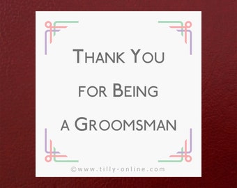 Groomsman: A Lucky Sixpence Gift / Wedding Favour