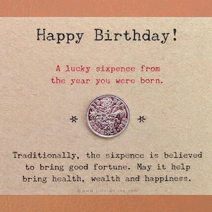A Lucky Birthday Sixpence 1947 - 1967