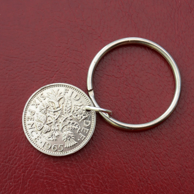 A Drilled Lucky Sixpence Gift for a Bride can be attached to clothing, necklace, bracelet, anklet or key ring image 4