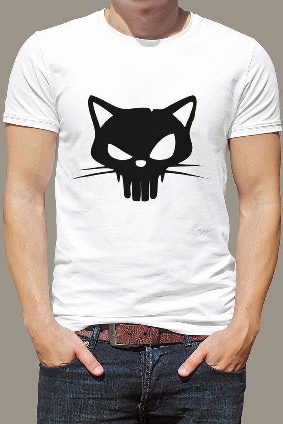 cat skull shirt