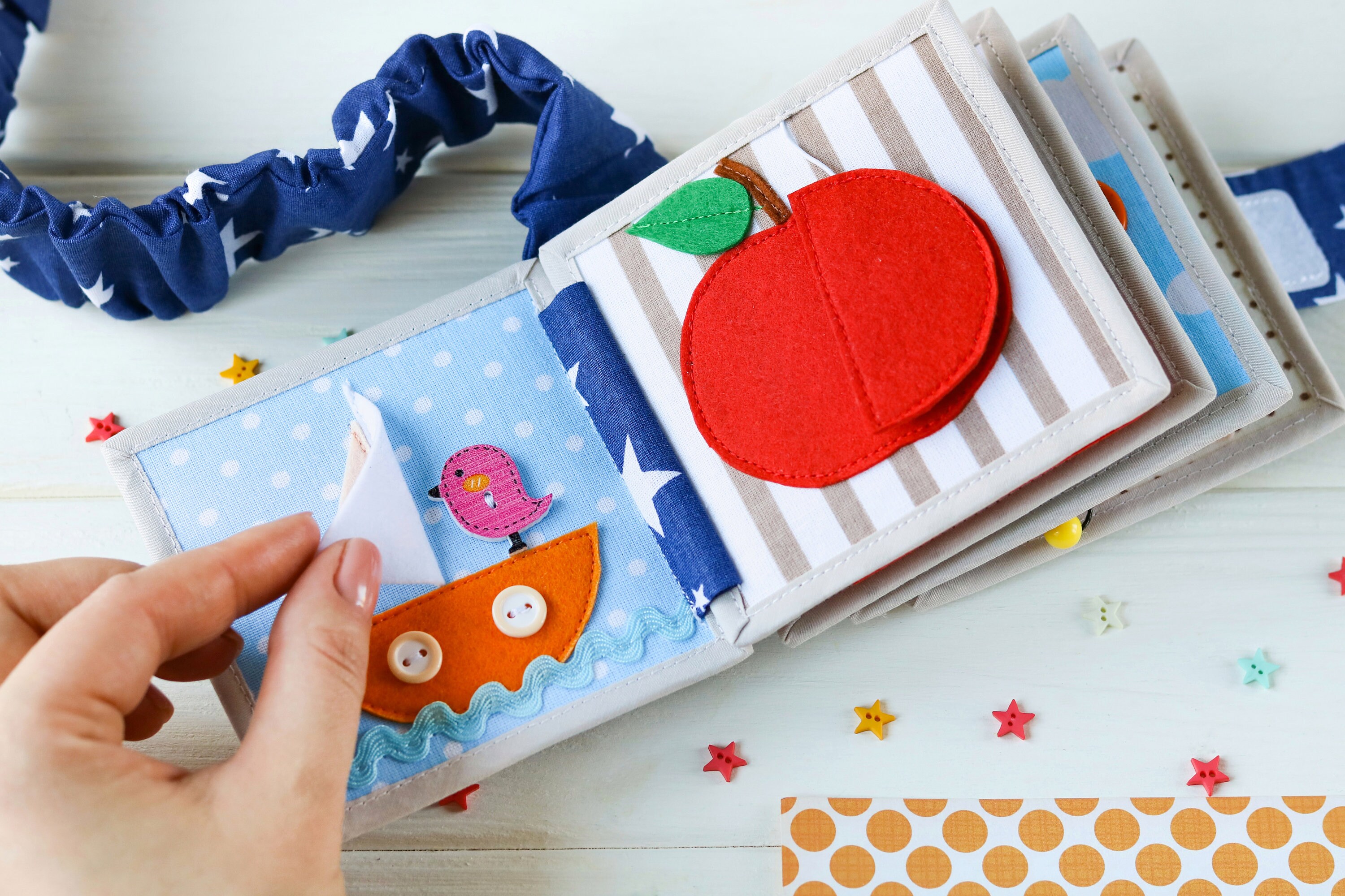 First Montessori Book for Baby is Educational Quiet Book MINI Etsy