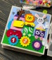 Quiet book with baby's NAME from felt is toddler busy book. The best from montessori toys is safety and educational felt busy board 