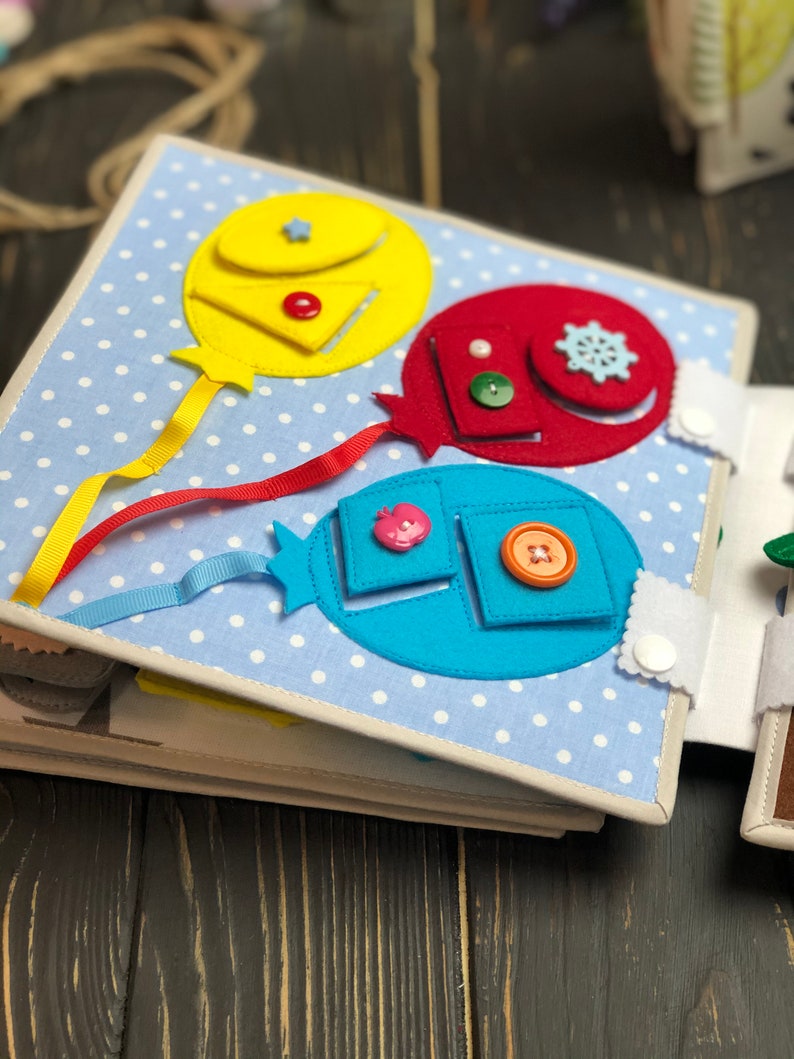 Montessori Toy Quiet Book Fidget Toys for Toddler Baby Girl Etsy UK