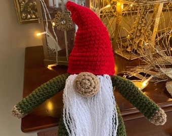 PATTERN:  Gnome for the Holidays crochet pattern