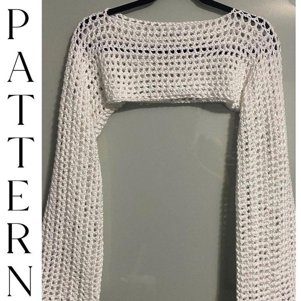 PATTERN: Crochet Mesh Sleeves