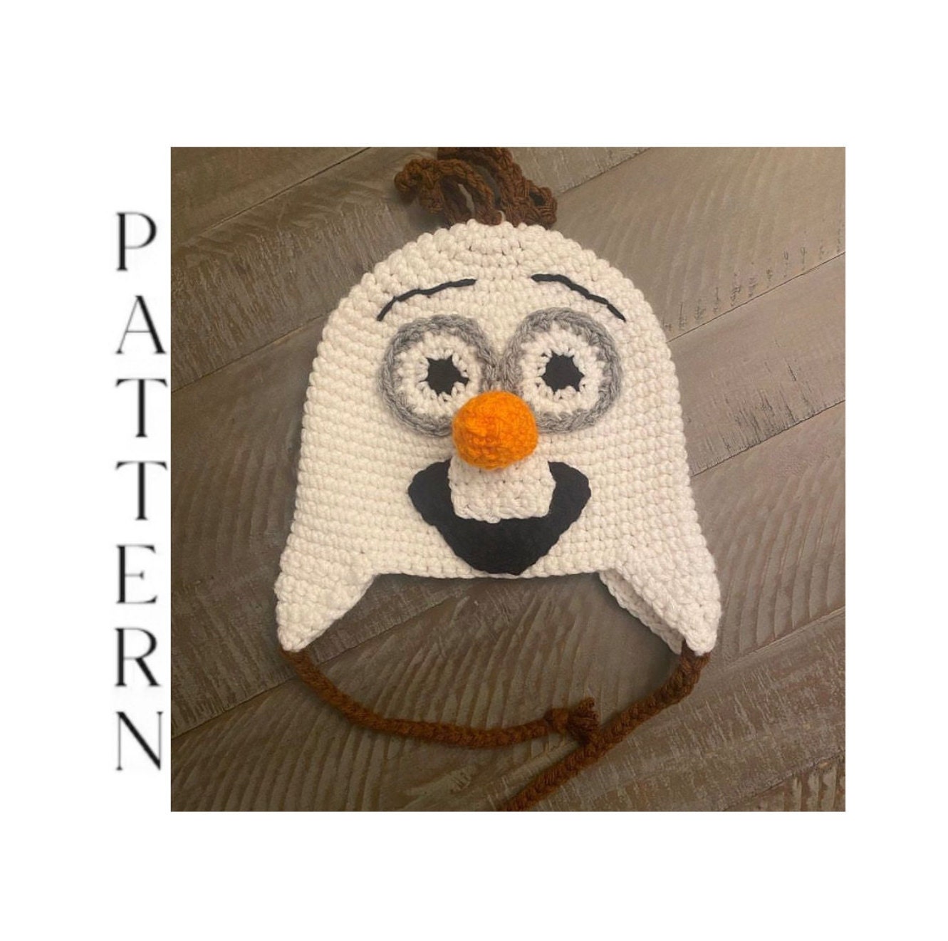 PATTERN: Crochet Olaf Hat Pattern - Etsy