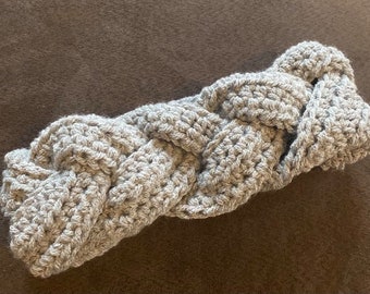 PATTERN:  crochet braided headband