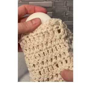 Gehaakt zeepbespaarderpatroon: gemakkelijk katoenen exfoliërende badpoef (pdf-patroon)