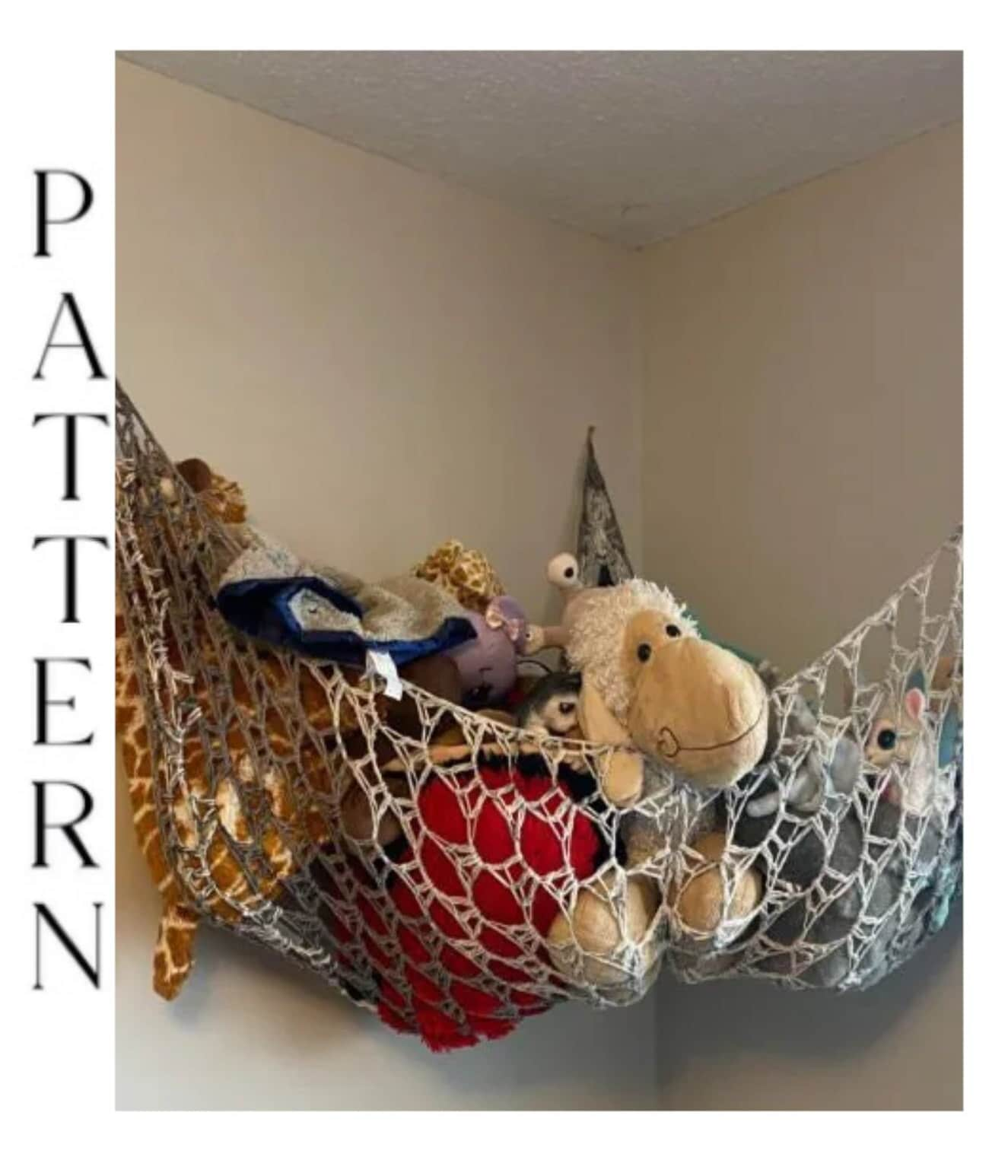 Stuffed Animal Net Or Hammock Lace Toy Storage Organizer - Temu