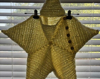 Virkad stjärna baby sovsäck mönster | 3 storlekar (PDF-mönster)