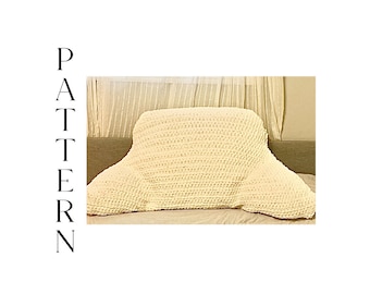 Reading Pillow Cover CROCHET PATTERN