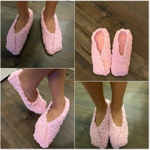 PATTERN:  simple snuggly crochet slippers