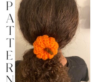 Kürbis-Haarspange-Muster, Herbst Accessoire (PDF-Muster)