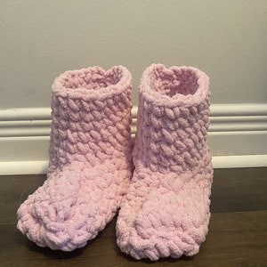 Crochet Boot Slippers