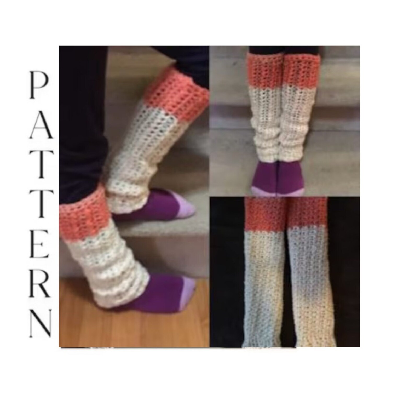 PATTERN Super Easy Crochet Leg Warmers Pattern Etsy Canada