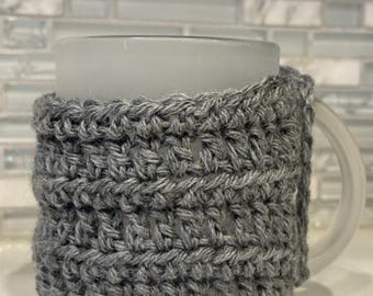 Texturerad virkad mugg Cozy: Enkel muggtröja (PDF-mönster)
