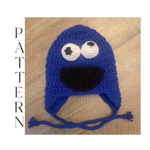 Cookie Monster Hat Crochet Pattern