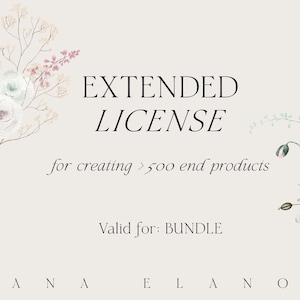 Uitgebreide licentie: Grafische BUNDEL van Lana Elanor
