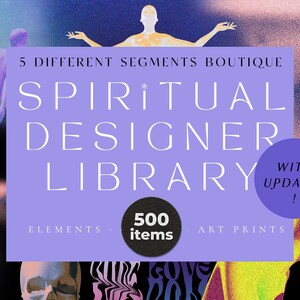 Spirituele clipart kunst aan de muur - abstracte clipart - retro futuristische korrelige verlopen achtergronden esoterische mysterie kosmisch - digitale clipart, png