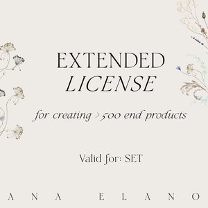 Uitgebreide licentie: Grafische SET van Lana Elanor