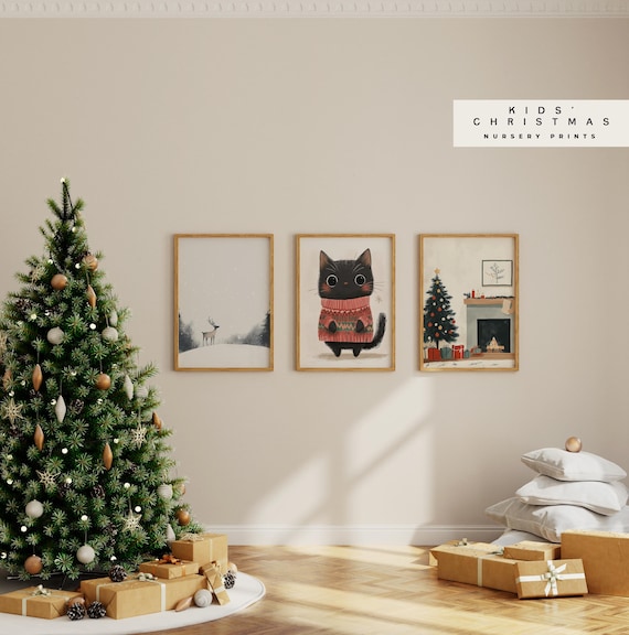 125 Christmas Nursery Wall Art Prints Kids Christmas DIGITAL