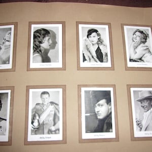 1930s Movie Star Tobacco Card Album: Josetti Film No. 1 - 177 Cards