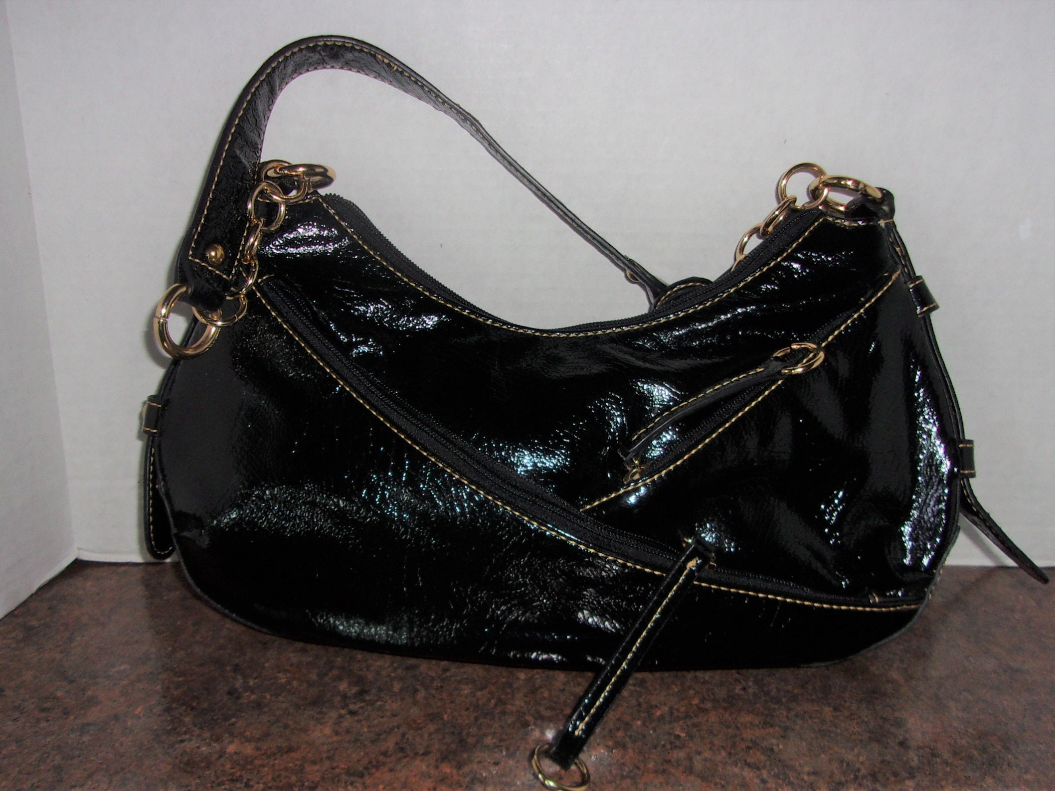 Maxx New York Signature Handbag / Purse / Hand Bag / Shiny 