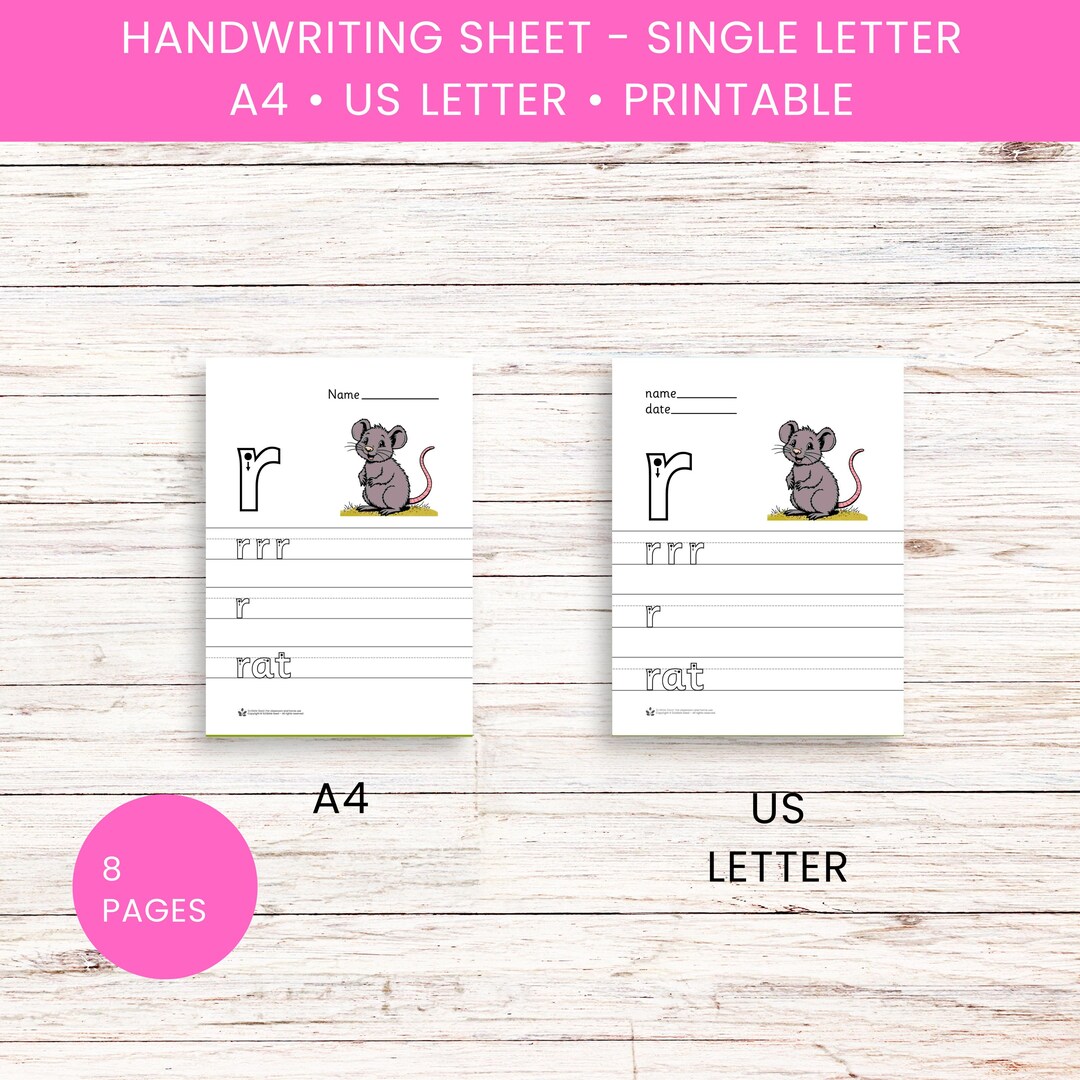 Letter R Worksheet | Sassoon-williams Tracing Letter R | KS1 Alphabet ...