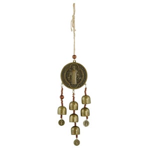 St. Benedict Door Hanger with Bells