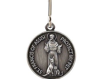 St. Francis Pet Medal - Protect My Pet - 1 Inch